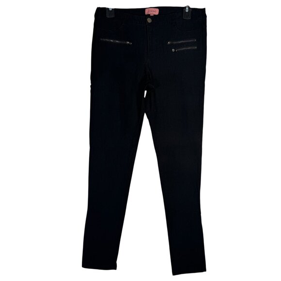 Ci Sono Black Stretch Dressy Skinny Pants Slacks Goth Punk Emo Metal Club Medium - Picture 1 of 6